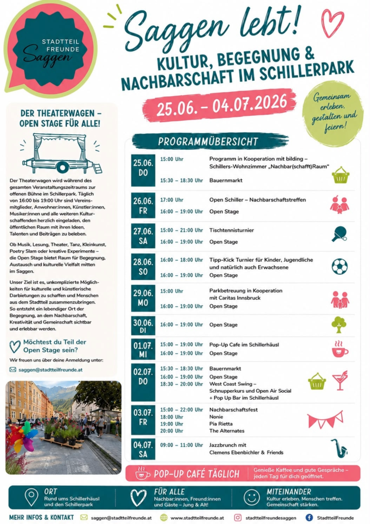 Veranstaltungen Schillerpark Sommer 2026